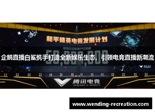 企鹅直播白鲨携手打造全新娱乐生态,引领电竞直播新潮流